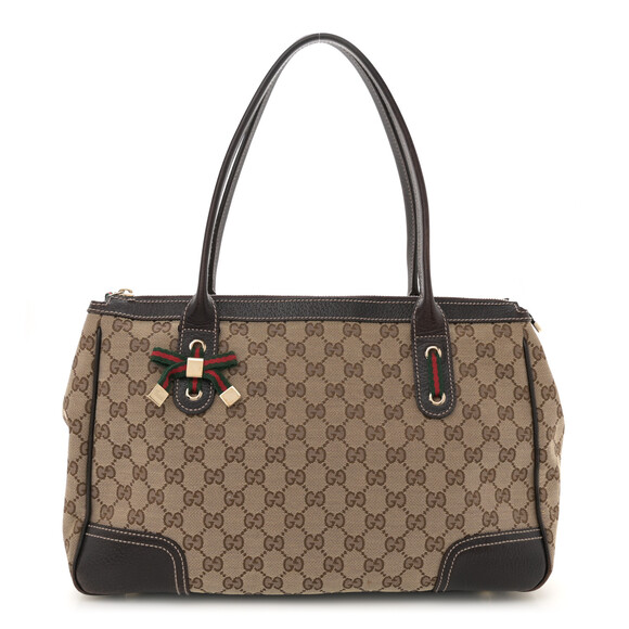 Gucci Medium Princy Tote Dark Brown #183219G55B - Picture 1 of 12